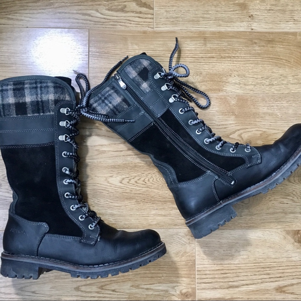 ARTICA Women's "Basswood" Leather + Suede Winter Boots Size 39 EU - GREAT CONDIT